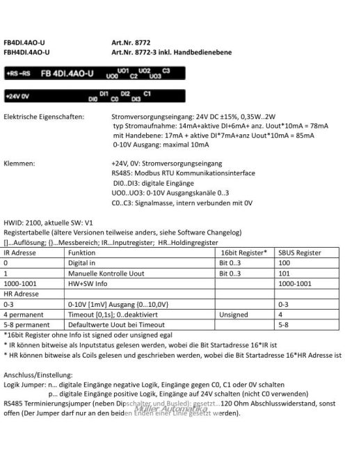 8772 FB4DI.4AO-U.M.S