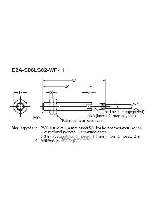 OMRON E2A-S08LS02-WP-B1 2M