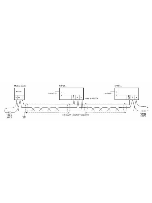 SAUTER NRFC422MF111 modbus fan-coil termosztát 